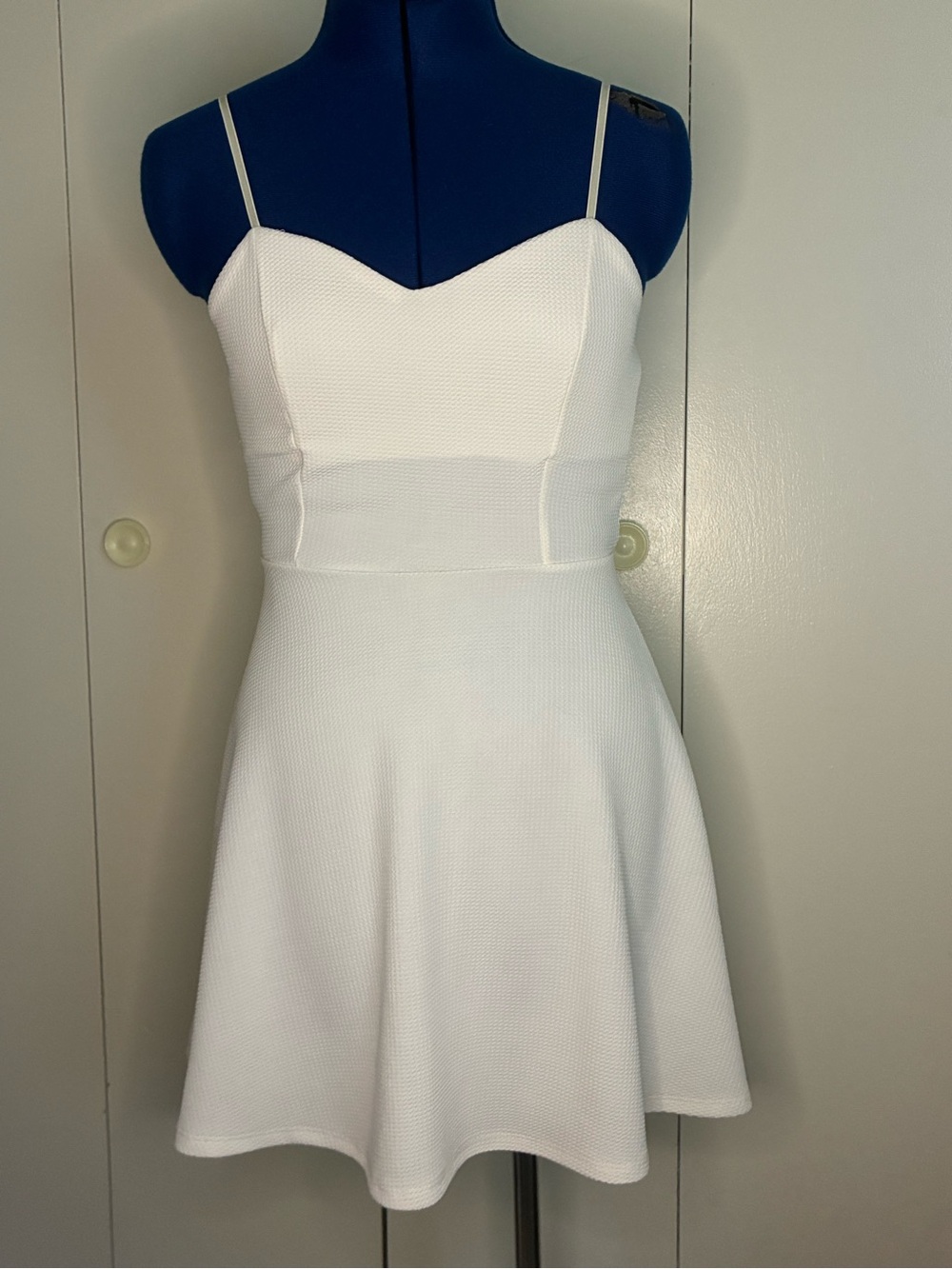 White Fit-and-Flare Dress